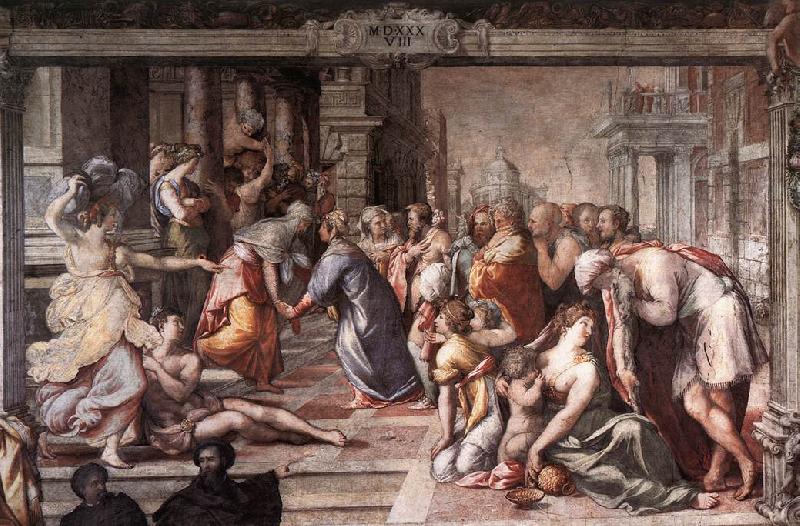SALVIATI, Cecchino del The Visitation af oil painting picture